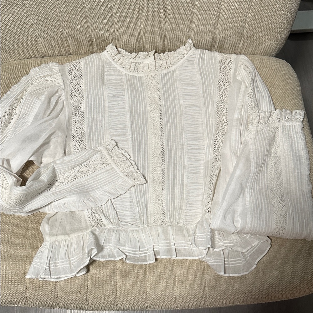 Doen Heloise white long sleeve Blouse - Picture 4 of 4
